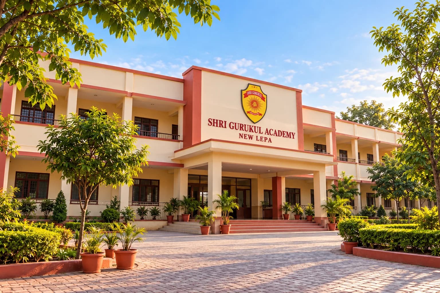 Illustrative school campus image